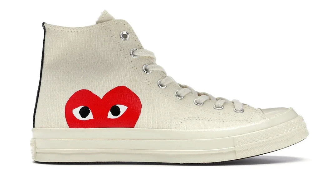 CONVERSE CHUCK TAYLOR ALL STAR 70 HI COMMES DES GARCONS WHITE