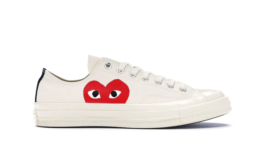 CONVERSE CHUCK TAYLOR ALL STAR 70 OX COMME DES GARCONS PLAY "HALF HEART WHITE"