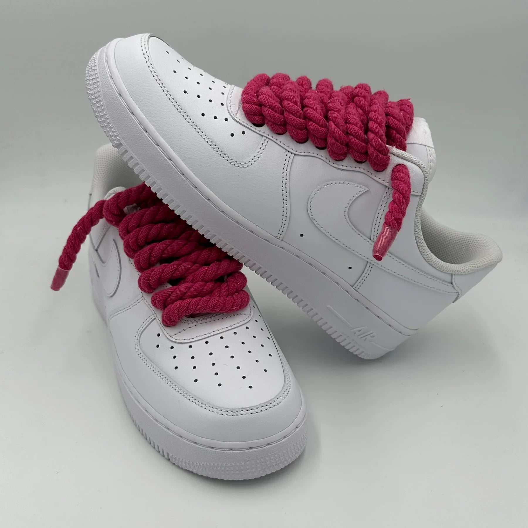 NIKE AIR FORCE 1 CUSTOM "ROPE LACES PINK" SNEAKERVERSE.CO.ZA