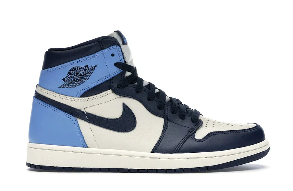 NIKE AIR JORDAN 1 RETRO HIGH OBSIDIAN/UNIVERSITY BLUE