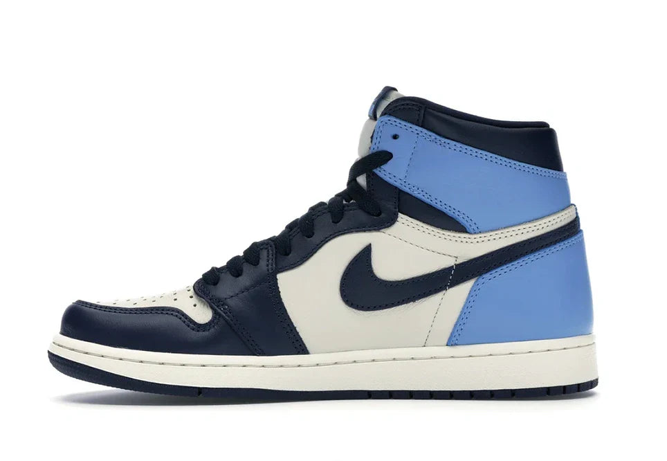 NIKE AIR JORDAN 1 RETRO HIGH OBSIDIAN/UNIVERSITY BLUE