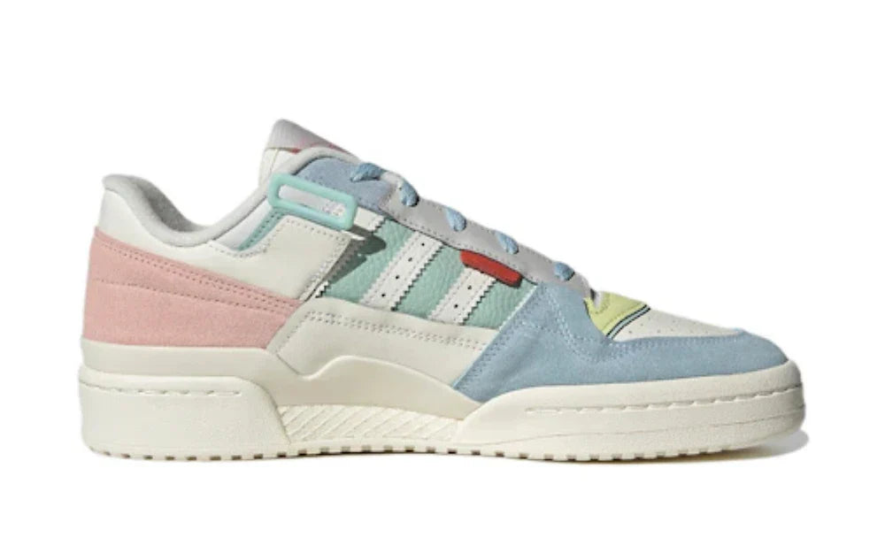 ADIDAS FORUM WHITW/PINK/BLUE