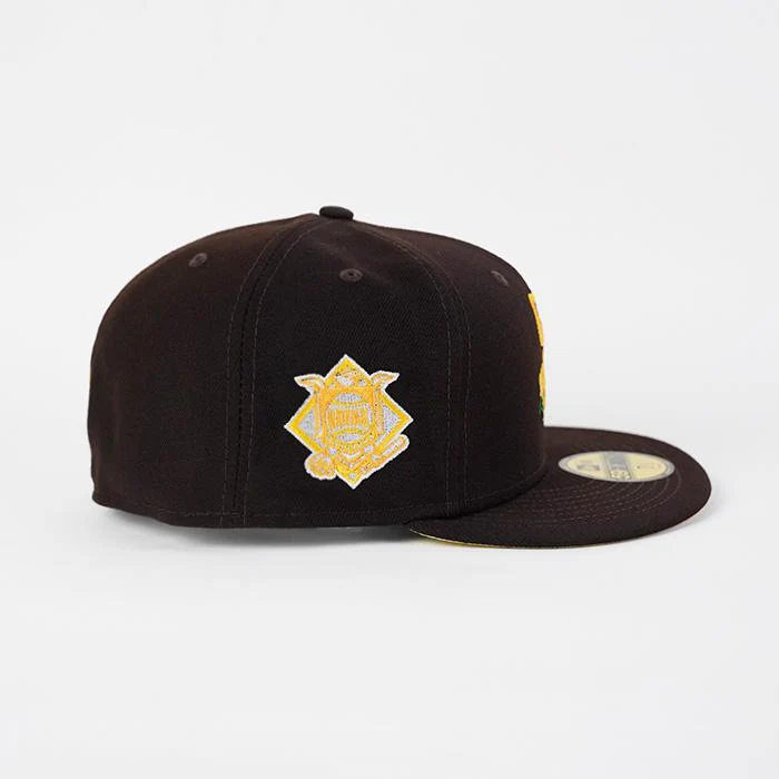 NEW BROWN WORLD SERIES BLOOM PATCH 59FIFTY FITTED CAP