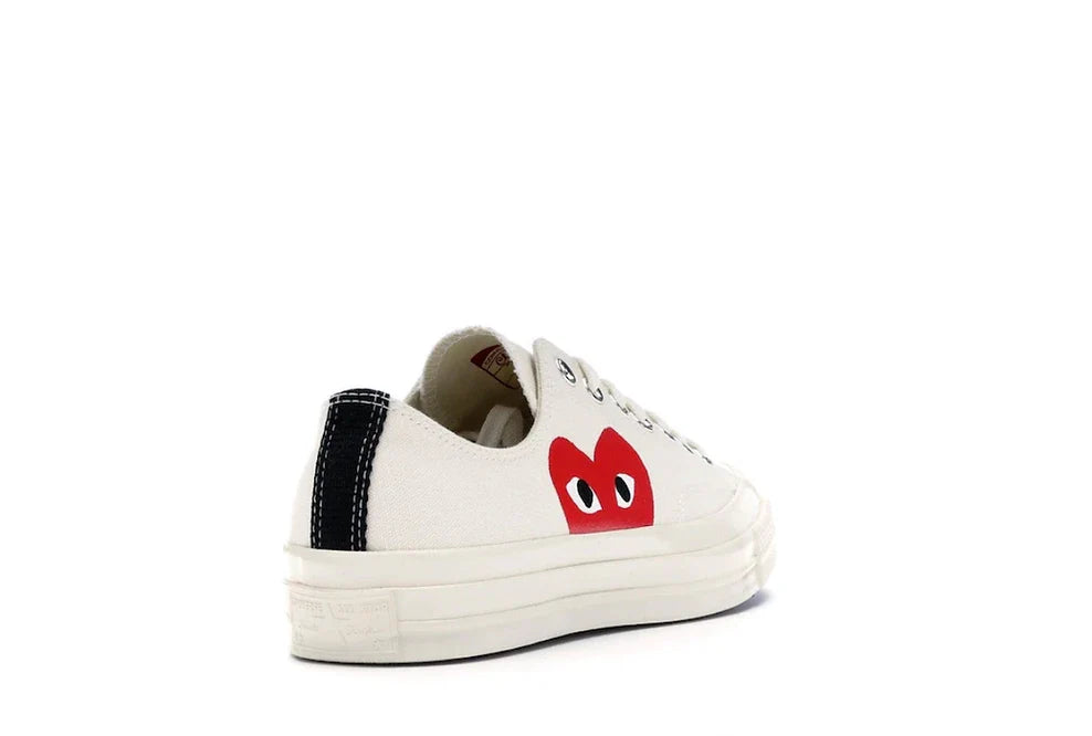 CONVERSE CHUCK TAYLOR ALL STAR 70 OX COMME DES GARCONS PLAY "HALF HEART WHITE"