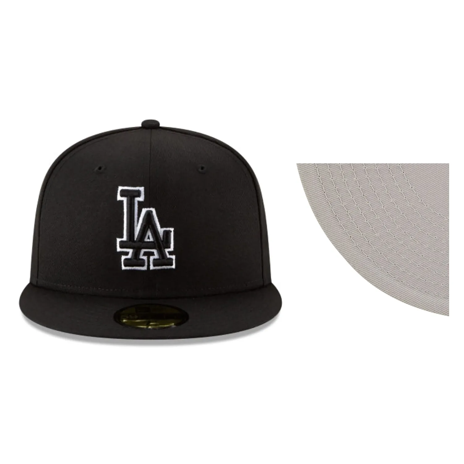 NEW ERA LOS ANGELES LA DODGERS BASIC BLACK 59FIFFTY FITTED MLB CAP