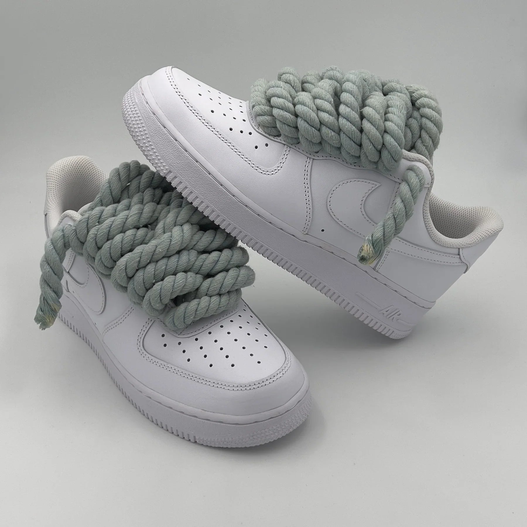 NIKE AIR FORCE 1 ROPE LACE GREY